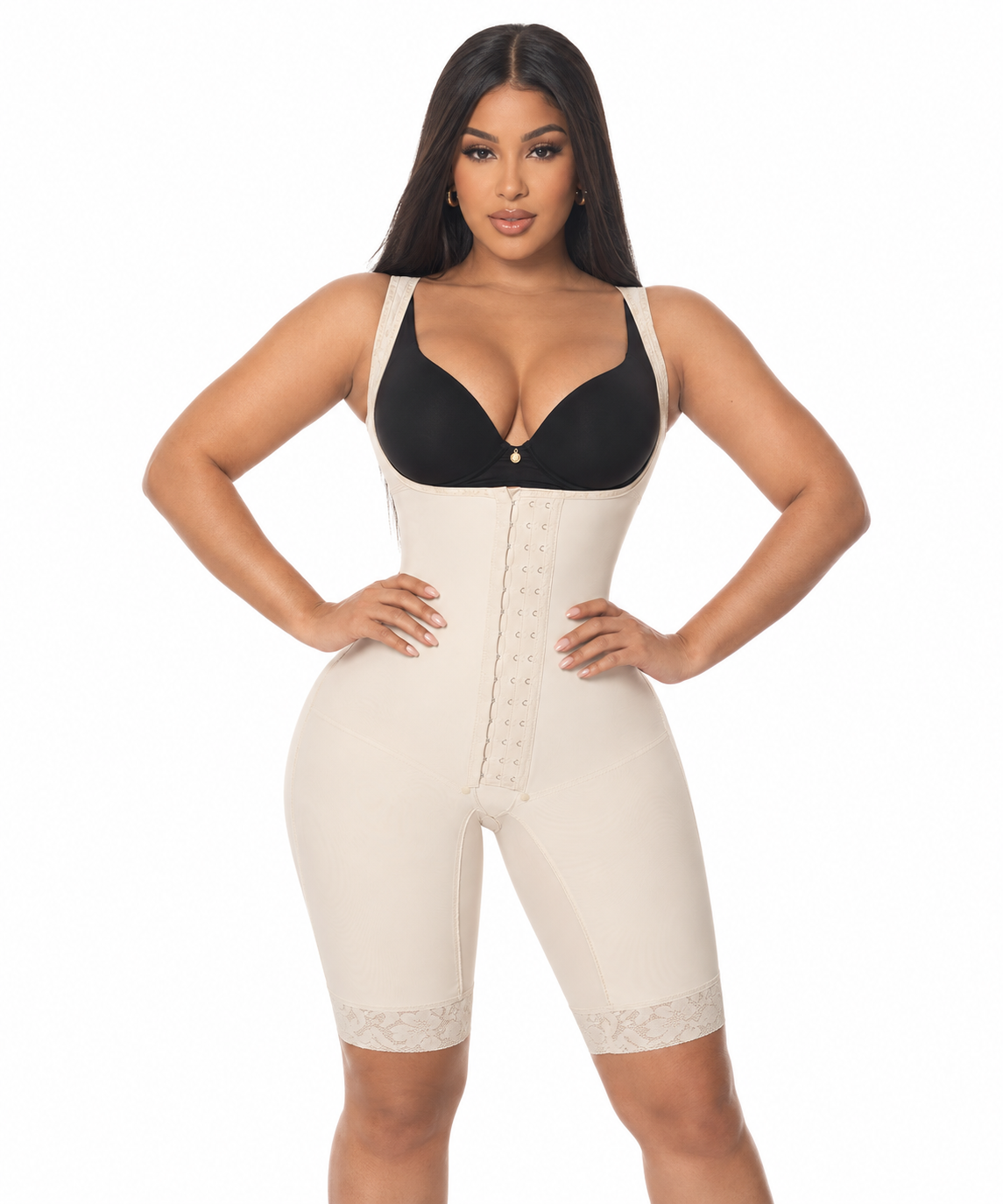 Beige Trusa Lycra Rodilla Broche Central (REF C-029  )