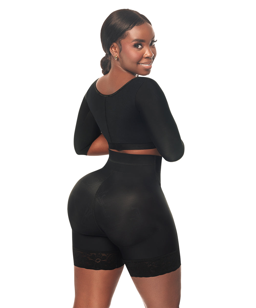 Post-operative bra with sleeves: Compression for liposuction of arms and back (Ref. C-080)