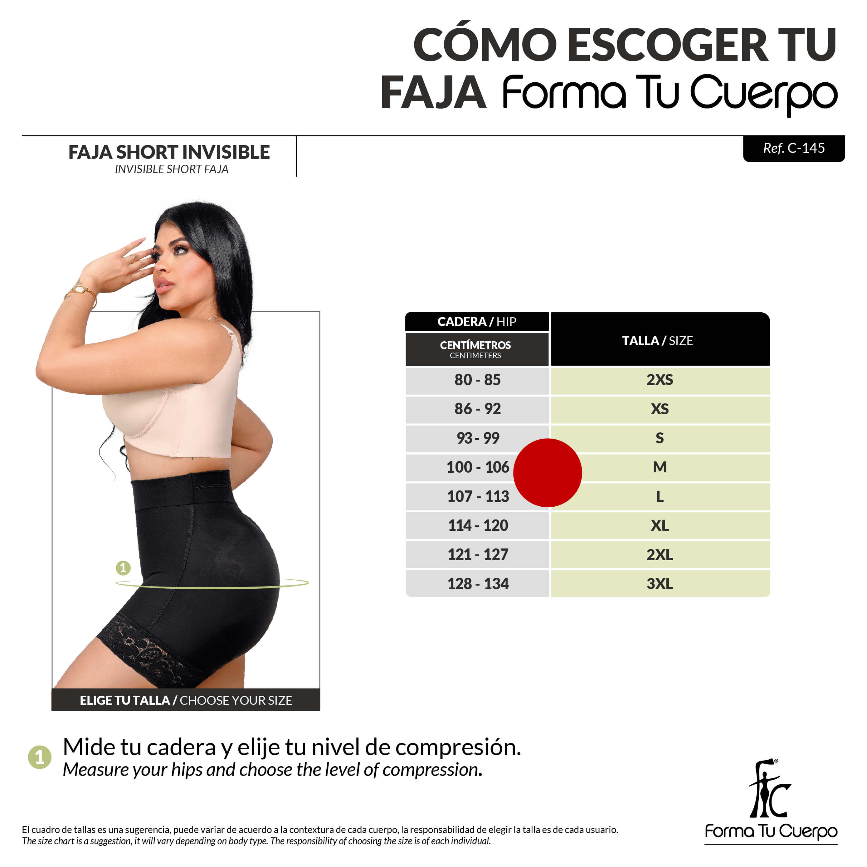 Faja Short Invisible - C-142