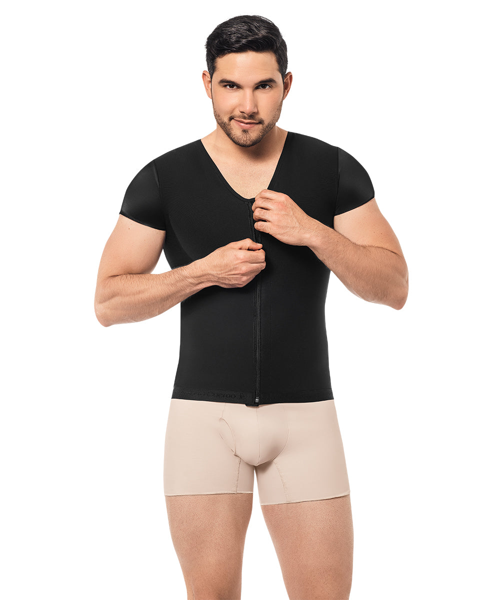Faja Chaleco Postquirúrgica para Hombre : Control Abdominal para Uso Diario ( Ref. H-002 / H-005 )