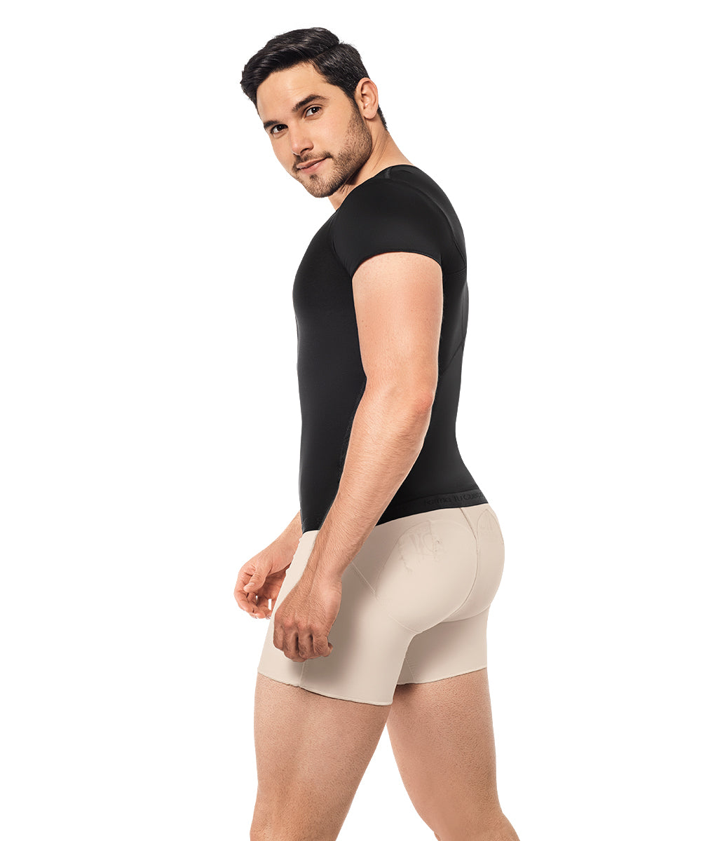 Faja Chaleco Postquirúrgica para Hombre : Control Abdominal para Uso Diario ( Ref. H-002 / H-005 )