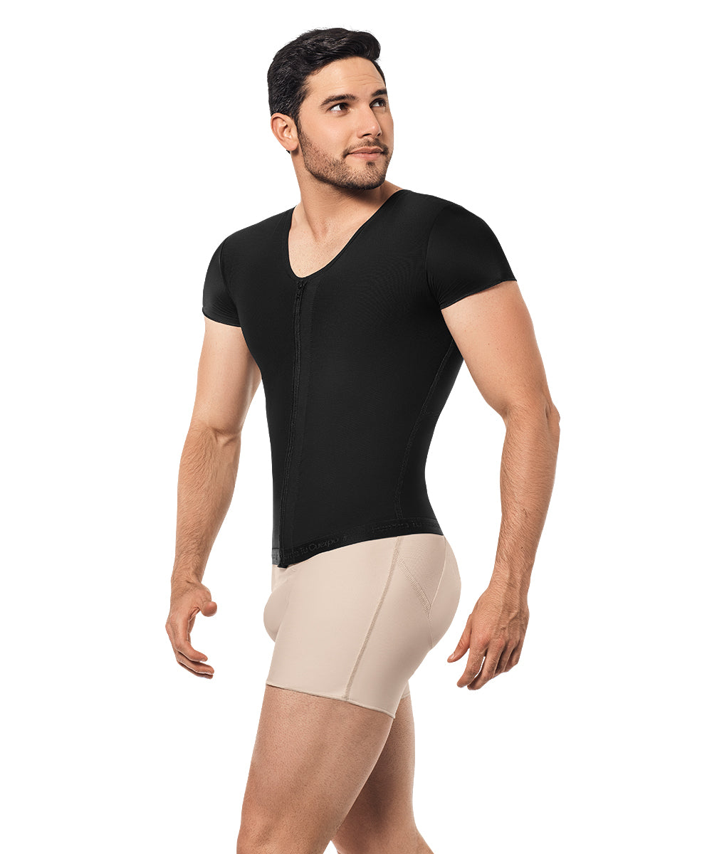 Faja Chaleco Postquirúrgica para Hombre : Control Abdominal para Uso Diario ( Ref. H-002 / H-005 )