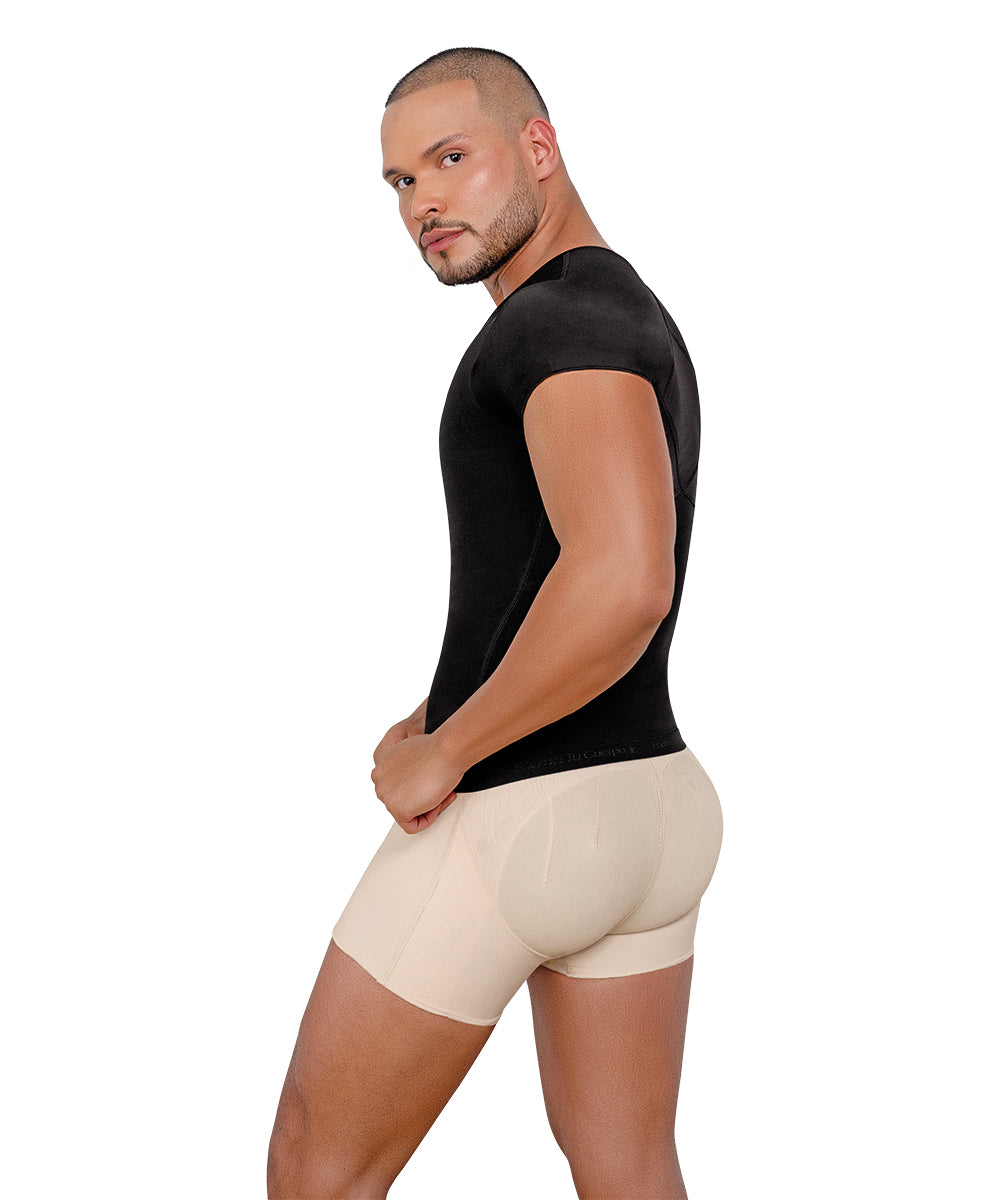 Faja Chaleco Postquirúrgica para Hombre : Control Abdominal para Uso Diario ( Ref. H-002 / H-005 )