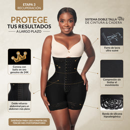 Faja Colombiana Luxury Queen:  Faja con Varillas de Tercera Etapa para Definición de Cintura ( Ref. LUXI-051 / LUXI-251 )