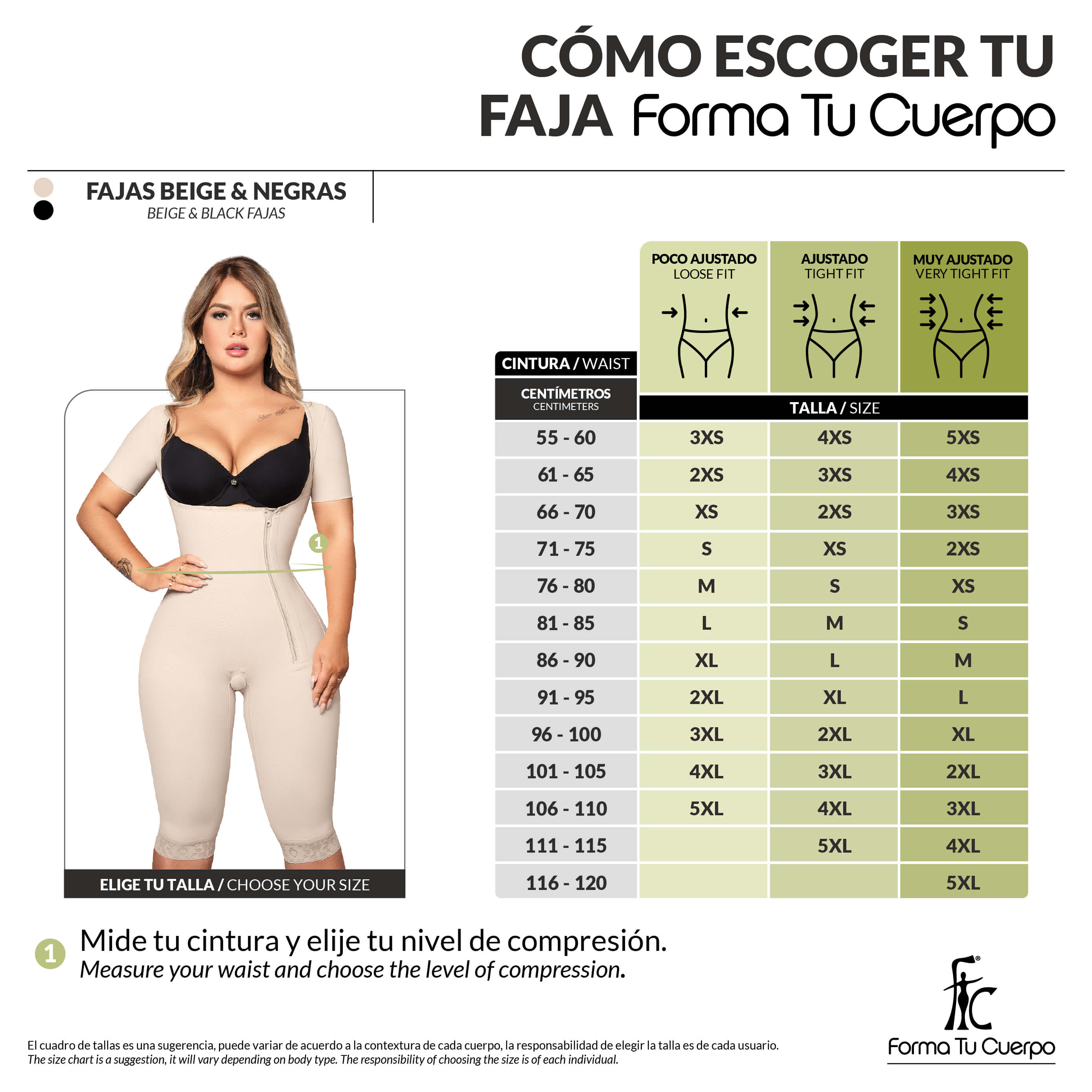 Faja moldeadora con manga corta hasta la rodilla y  cremallera lateral ( Ref. O-024 )