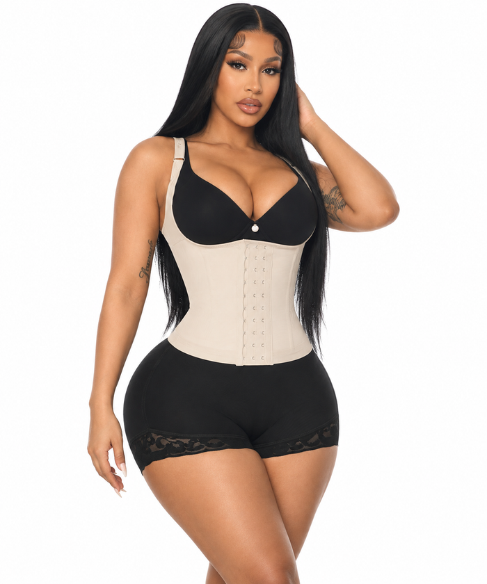 Faja chaleco colombiana:  Back support waist trainer ( Ref. O-060 )