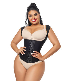 Cinturilla Colombiana con Mangas : Waist Trainer con Posture Control ( Ref. O-062)