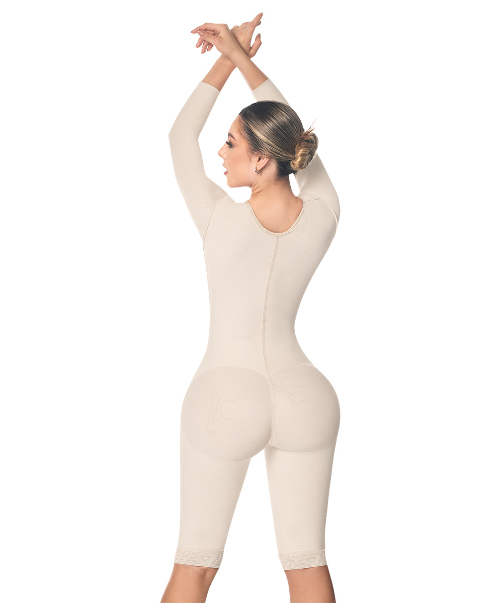 Faja postquirúrgica cuerpo completo: Moldeado torso a piernas: Ideal 'para uso diario y postparto ( Ref. O-102 )