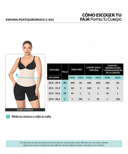 Espuma Postquirúrgica – Lipo Foam for Abdominal Compression & Comfort ( Ref. C-054 / C-154 )