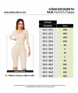 Complete postoperative girdle: Full body compression &amp; sculpting (Ref. O-103)