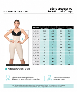 Beige Trusa Lycra Rodilla Broche Central (REF C-029  )