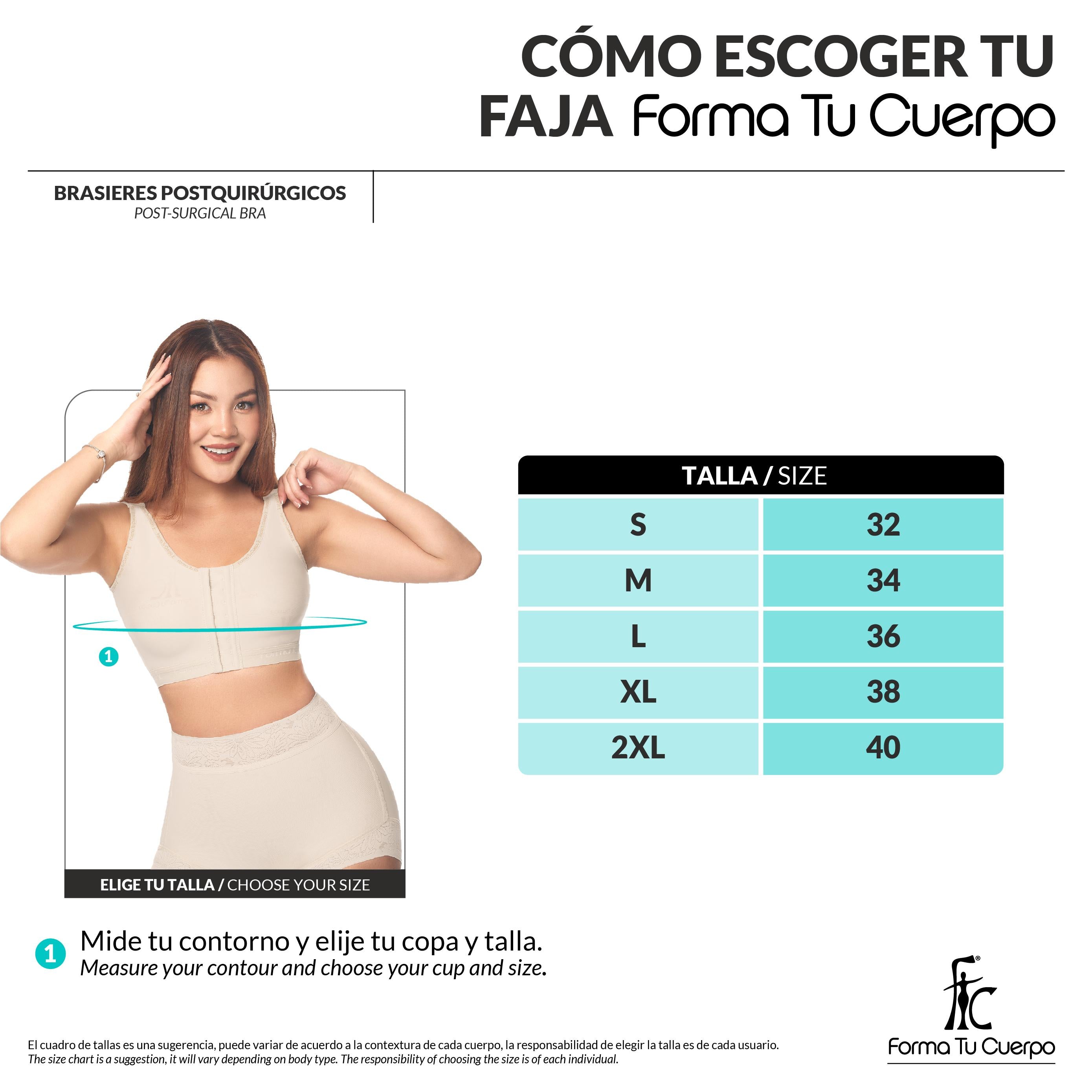 Postoperative bra: Bust lift &amp; waist shaping ( REF. C-033 )