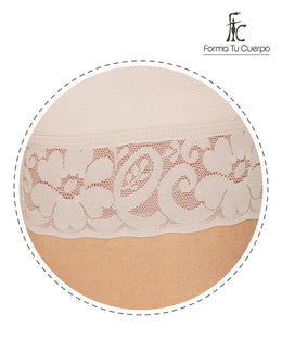 C-029 Beige Trusa Lycra Knee Central Brooch